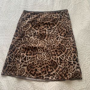 Leopard skirt